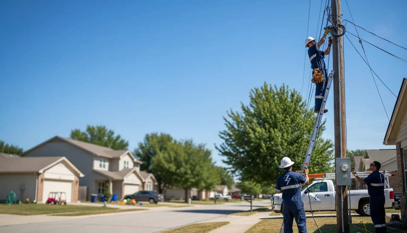 Residential electrician providing installation services in Blakeslee, PA